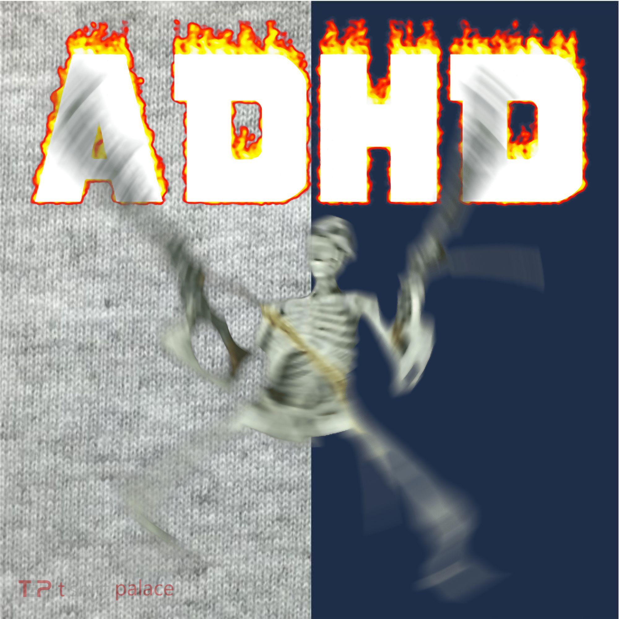 ADHD Skeleton Meme Kids Colorblock Raglan Jersey