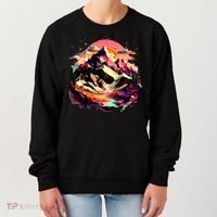 Abstract Swiss Mountains With Wild Nature Women's Sweatshirt thumb 0