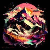 Abstract Swiss Mountains With Wild Nature Hoodie thumb 7