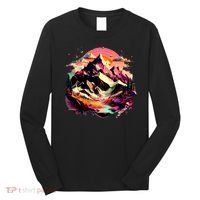 Abstract Swiss Mountains With Wild Nature Long Sleeve Shirt thumb 0