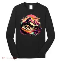 Abstract Swiss Mountains With Wild Nature Long Sleeve Shirt thumb 0
