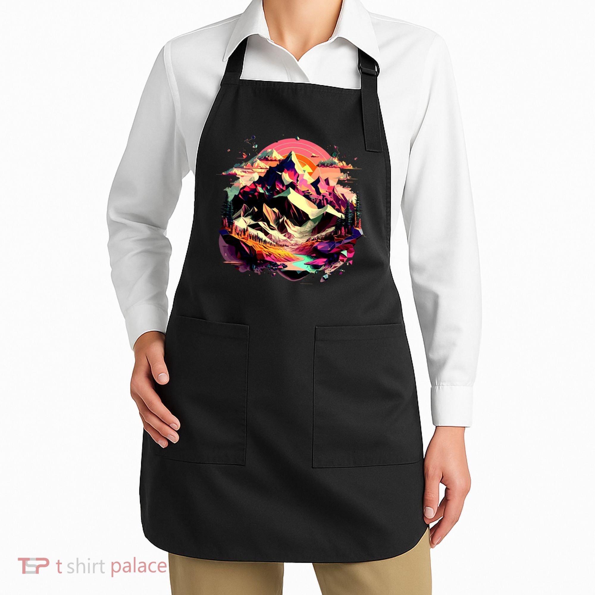 Abstract Swiss Mountains With Wild Nature Apron