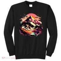 Abstract Swiss Mountains With Wild Nature Sweatshirt thumb 0