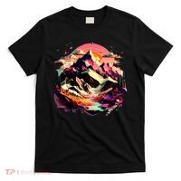 Abstract Swiss Mountains With Wild Nature T-Shirt thumb 0