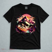 Abstract Swiss Mountains With Wild Nature T-Shirt thumb 5
