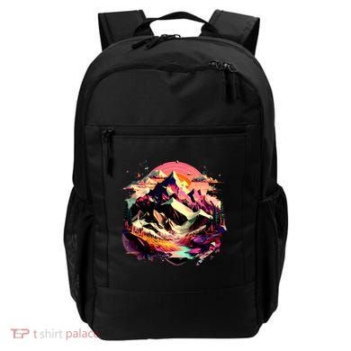 Abstract Swiss Mountains With Wild Nature Backpack