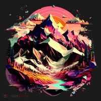 Abstract Swiss Mountains With Wild Nature Pajama Set thumb 2