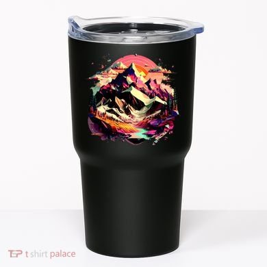 Abstract Swiss Mountains With Wild Nature Tumbler