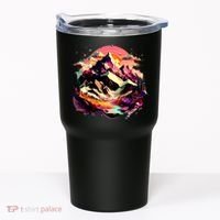 Abstract Swiss Mountains With Wild Nature Tumbler thumb 0