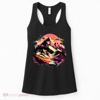 Abstract Swiss Mountains With Wild Nature Women's Tank Top thumb 0