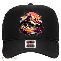 Abstract Swiss Mountains With Wild Nature Hat thumb 0