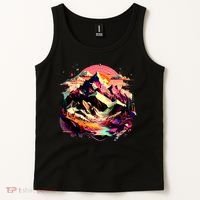 Abstract Swiss Mountains With Wild Nature Tank Top thumb 2