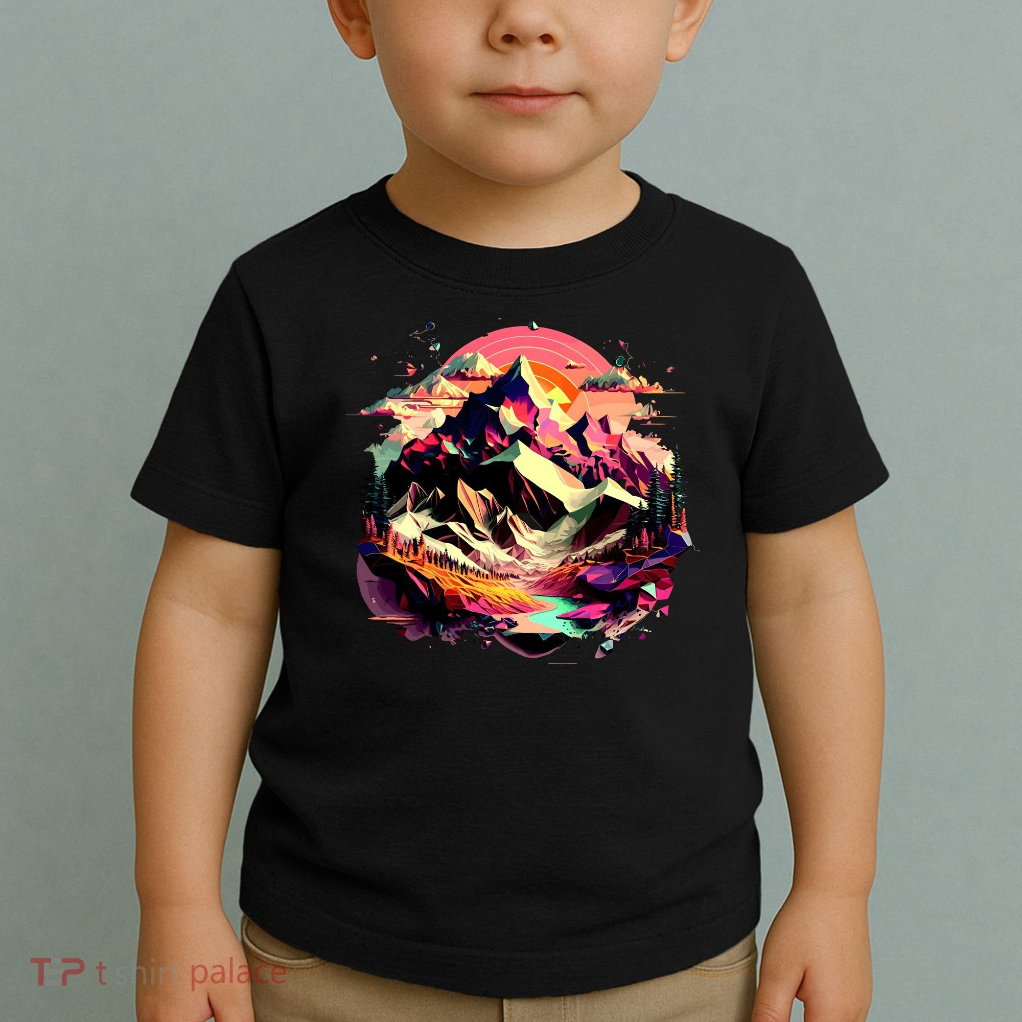 Abstract Swiss Mountains With Wild Nature Toddler T-Shirt