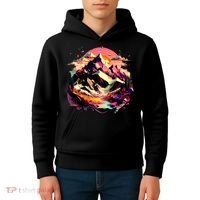 Abstract Swiss Mountains With Wild Nature Kids Hoodie thumb 4
