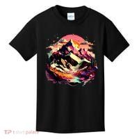 Abstract Swiss Mountains With Wild Nature Kids T-Shirt thumb 0