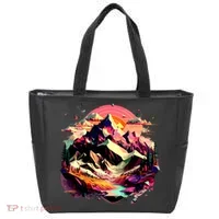 Abstract Swiss Mountains With Wild Nature Tote Bag thumb 0