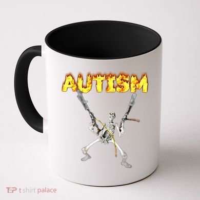 Autism Skeleton Meme Funny Gift Coffee Mug