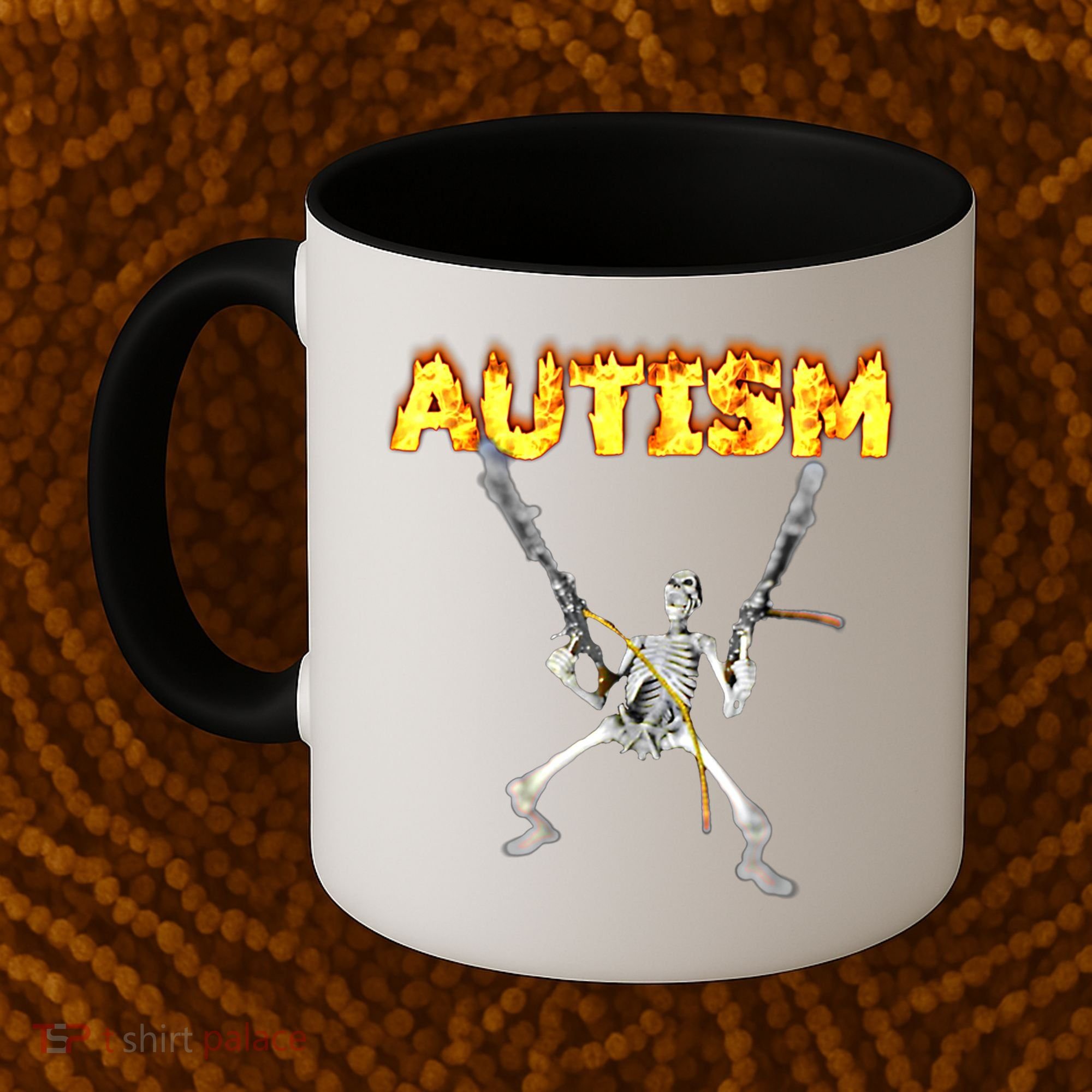 Autism Skeleton Meme Funny Gift Coffee Mug