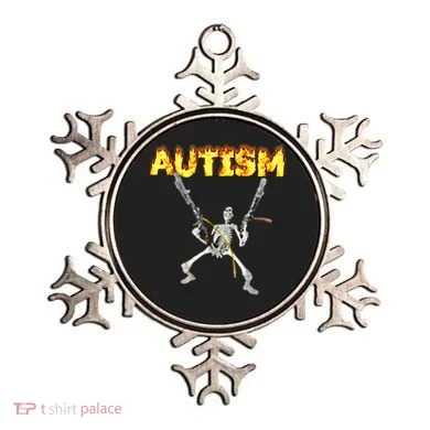 Autism Skeleton Meme Funny Gift Ornament