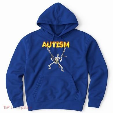 Autism Skeleton Meme Funny Gift Hoodie