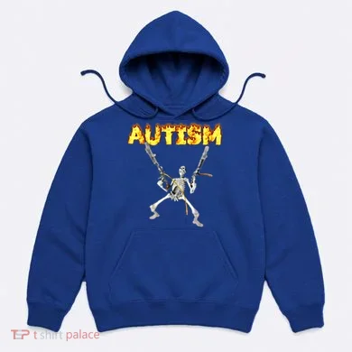 Autism Skeleton Meme Funny Gift Hoodie