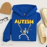 Autism Skeleton Meme Funny Gift Hoodie thumb 4