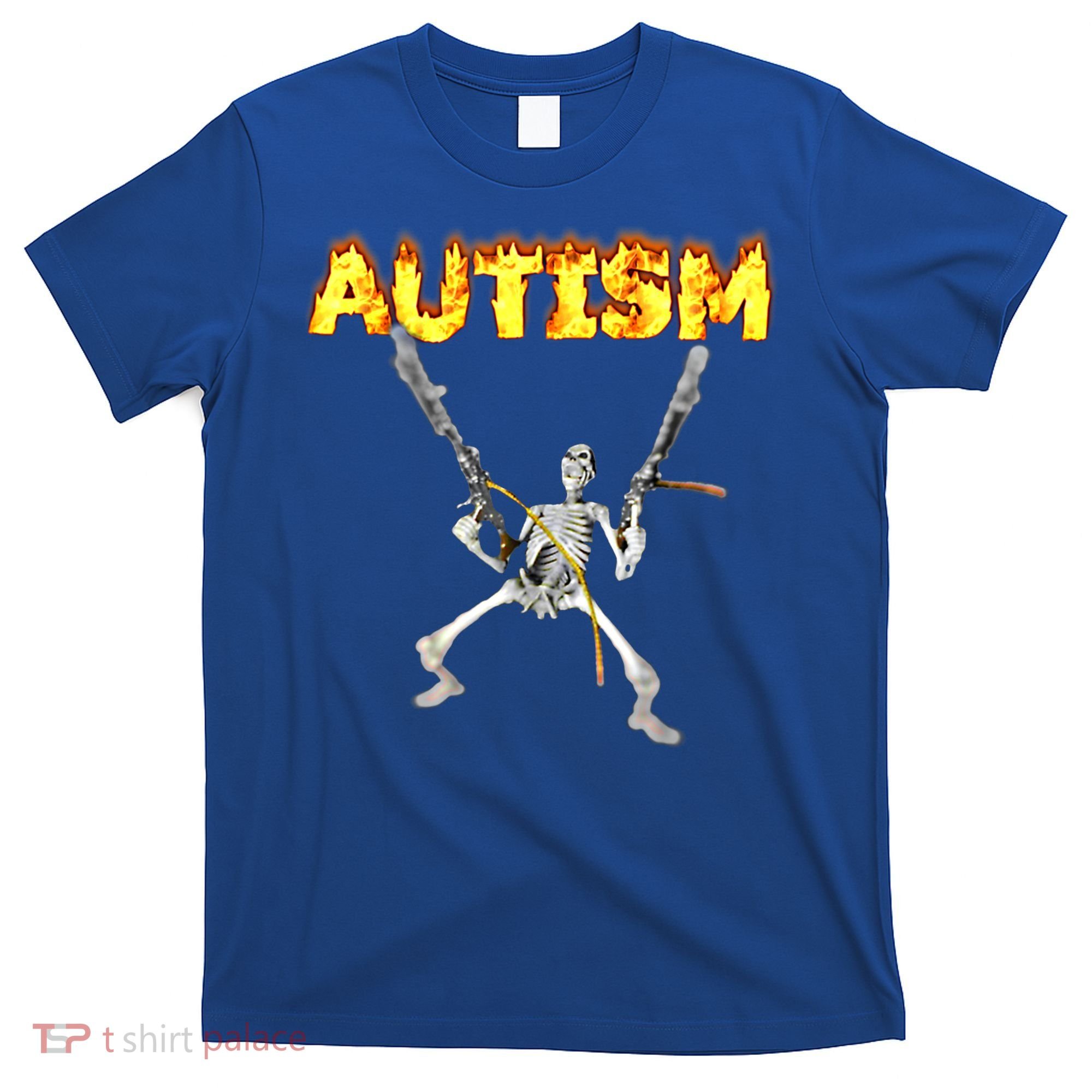 Autism Skeleton Meme Funny Gift T-Shirt