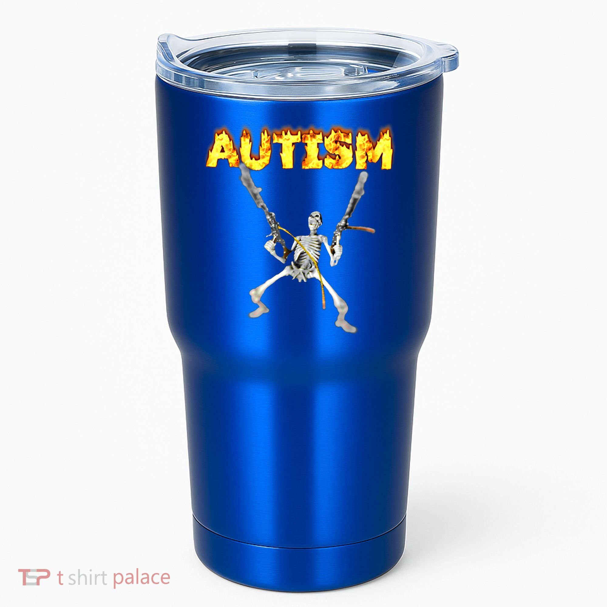 Autism Skeleton Meme Funny Gift Tumbler