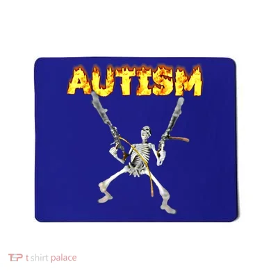 Autism Skeleton Meme Funny Gift Mousepad