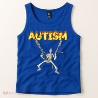 Autism Skeleton Meme Funny Gift Tank Top thumb 2