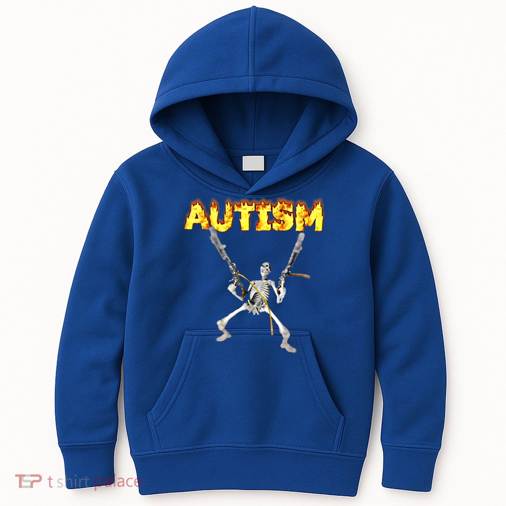 Autism Skeleton Meme Funny Gift Kids Hoodie