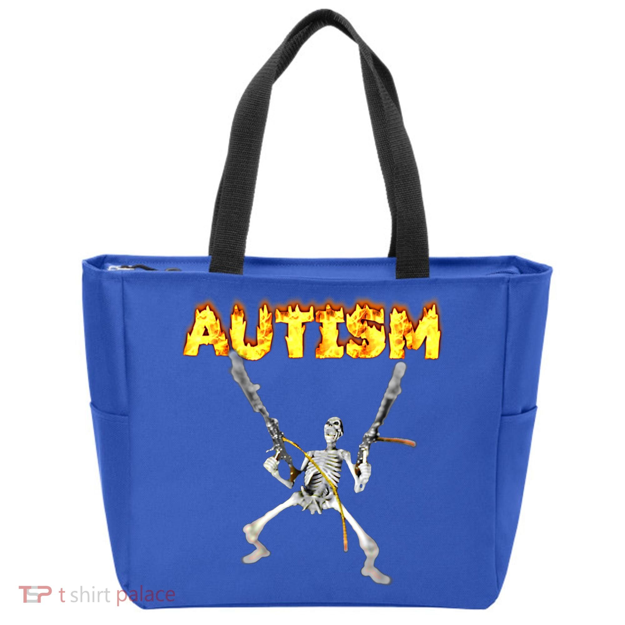 Autism Skeleton Meme Funny Gift Tote Bag