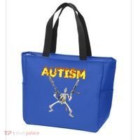 Autism Skeleton Meme Funny Gift Tote Bag thumb 3