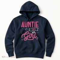 Auntie Says Matching Family Team Gender Reveal Hoodie thumb 0