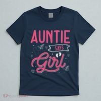 Auntie Says Matching Family Team Gender Reveal T-Shirt thumb 5