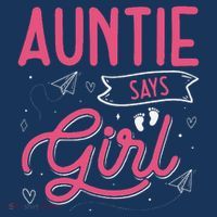 Auntie Says Matching Family Team Gender Reveal Mousepad thumb 1