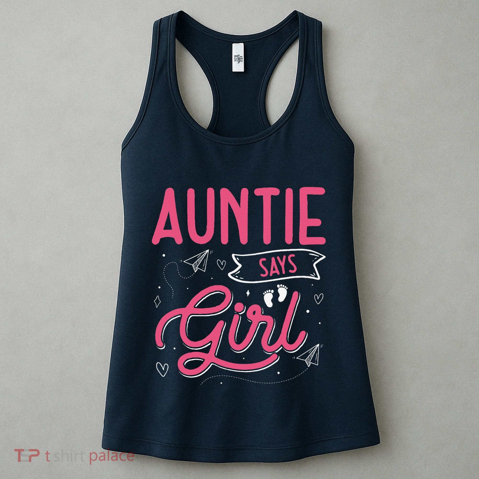 Auntie Says Matching Family Team Gender Reveal Women's Tank Top