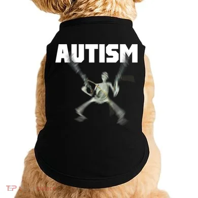 Autism Skeleton Meme Doggie Tank