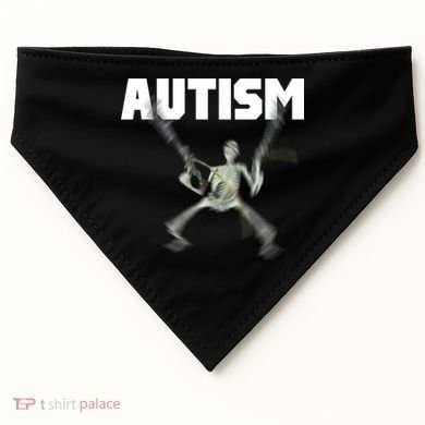 Autism Skeleton Meme USA-Made Doggie Bandana