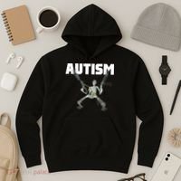 Autism Skeleton Meme Hoodie thumb 3