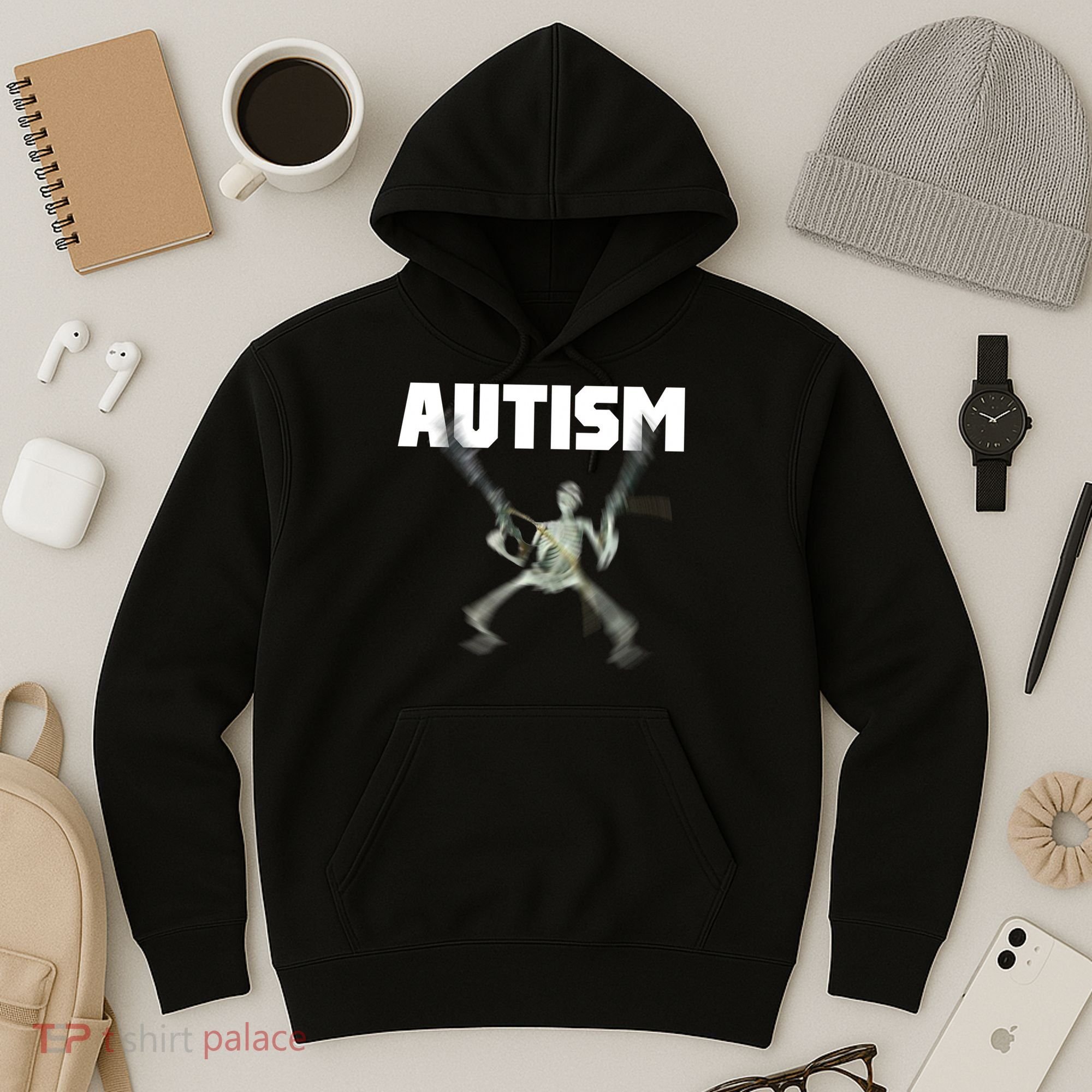 Autism Skeleton Meme Hoodie