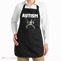Autism Skeleton Meme Apron thumb 2