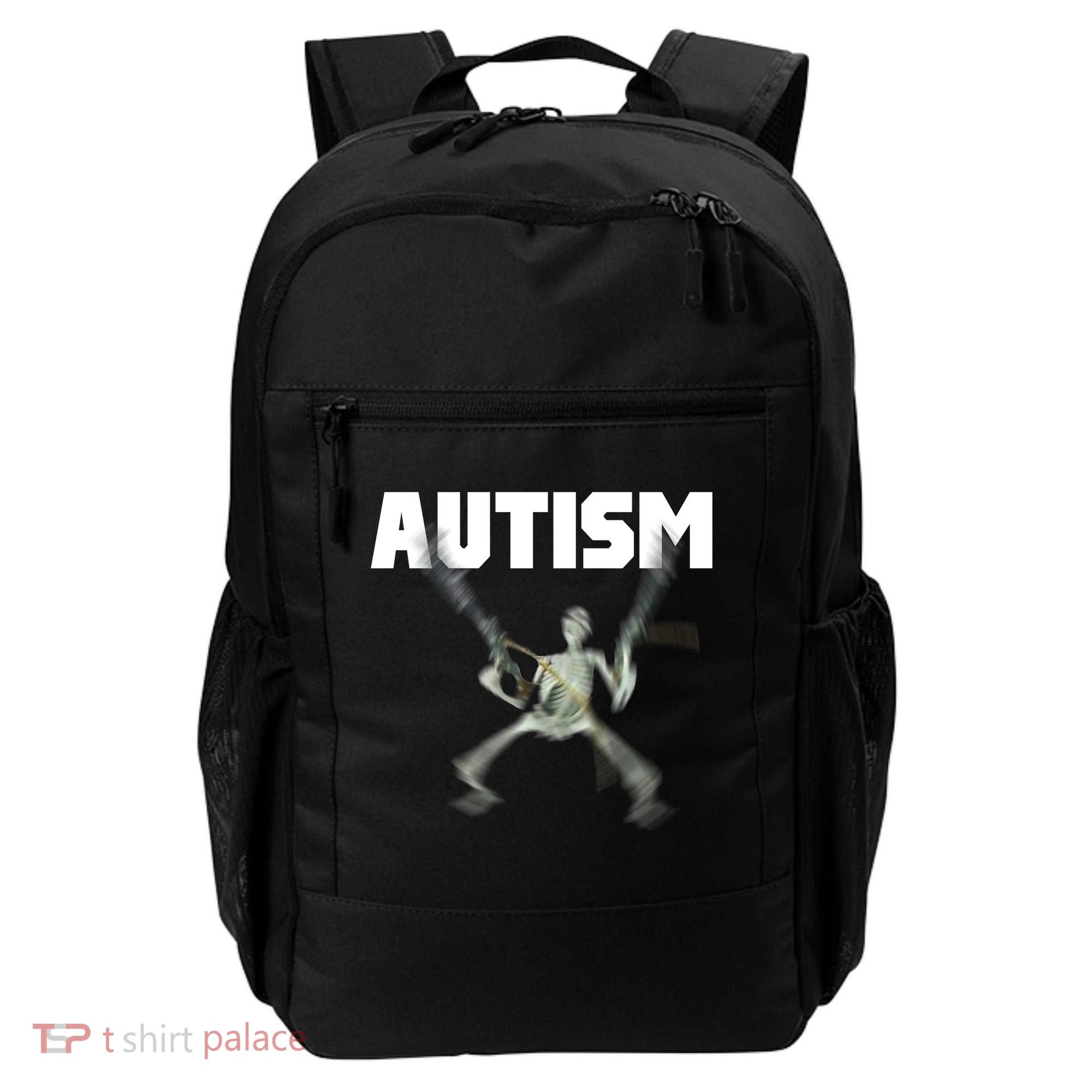 Autism Skeleton Meme Backpack
