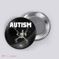 Autism Skeleton Meme Button thumb 0