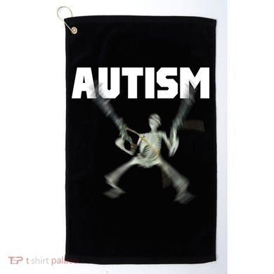 Autism Skeleton Meme Golf Towel