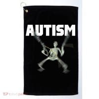 Autism Skeleton Meme Golf Towel thumb 0