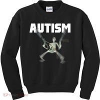 Autism Skeleton Meme Kids Sweatshirt thumb 0