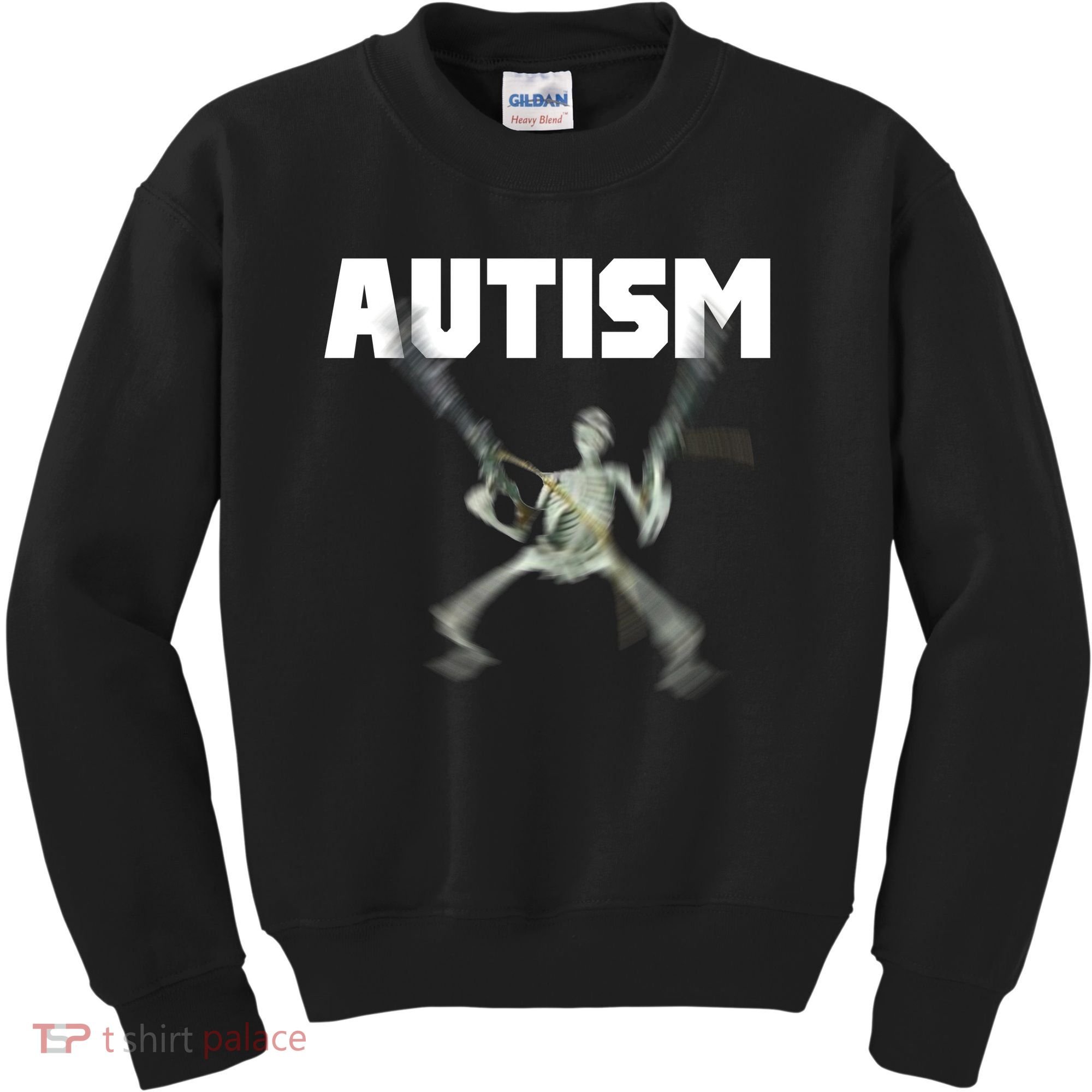 Autism Skeleton Meme Kids Sweatshirt