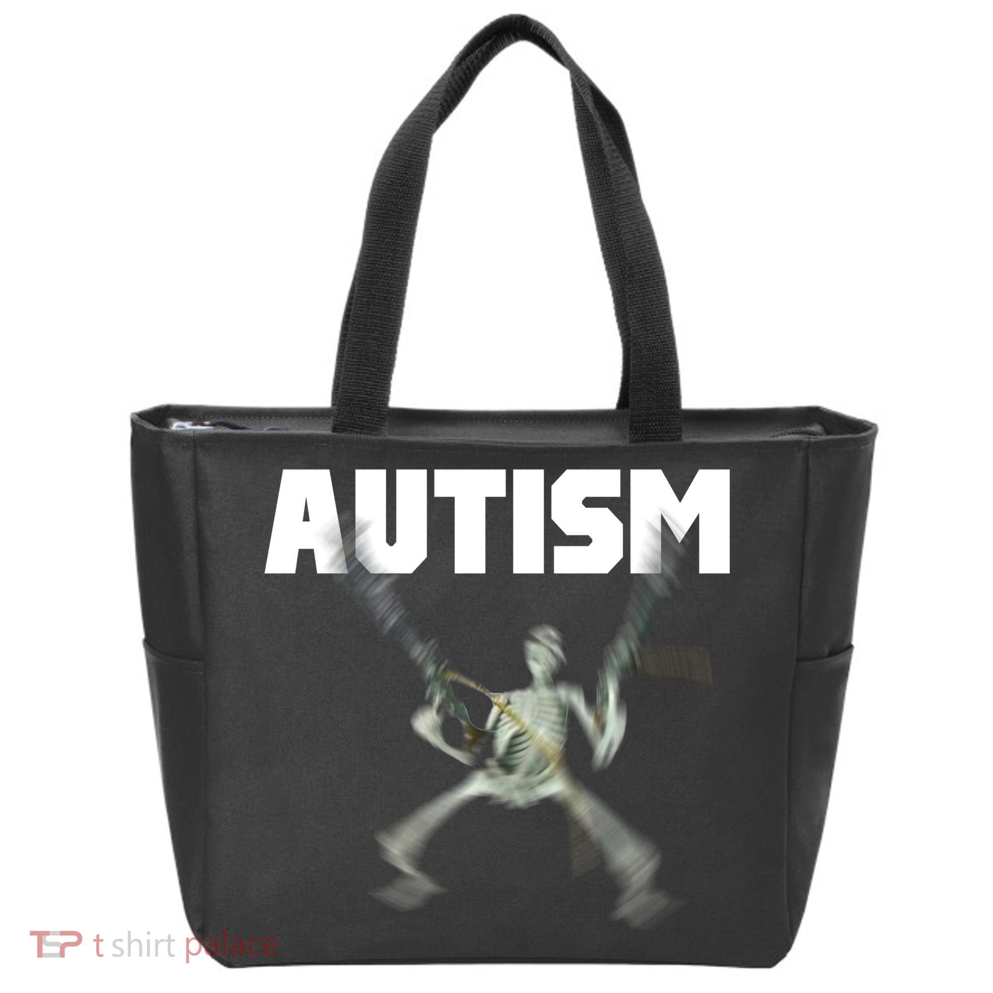 Autism Skeleton Meme Tote Bag