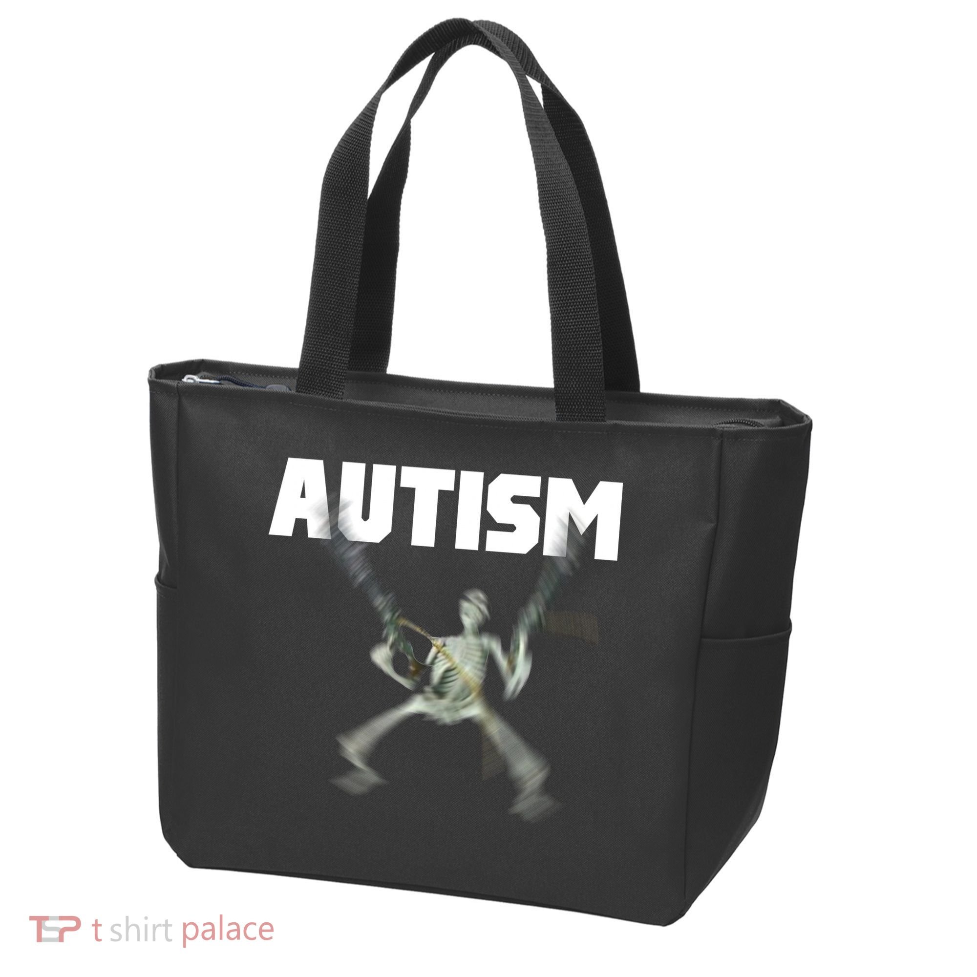 Autism Skeleton Meme Tote Bag